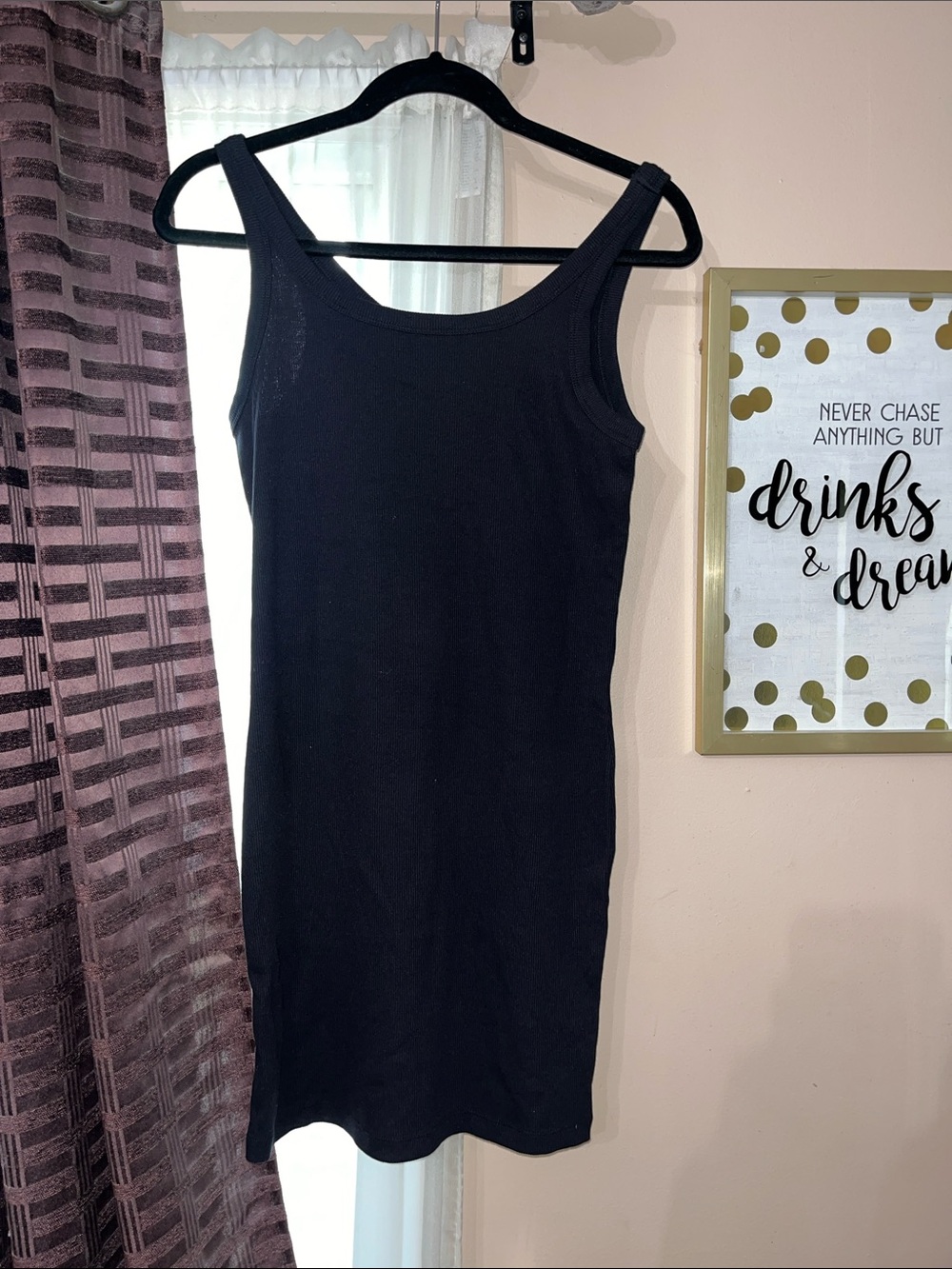 Forever21 Black Tight Tank Top Dress NWT — Size L